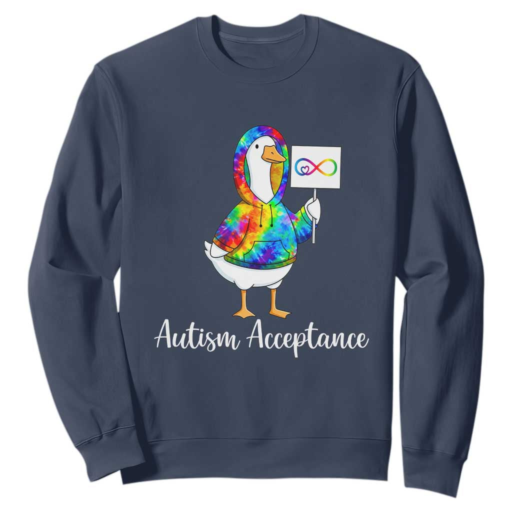 Autism Acceptance Sweatshirt Accept Understand Love Support Neurodivergent