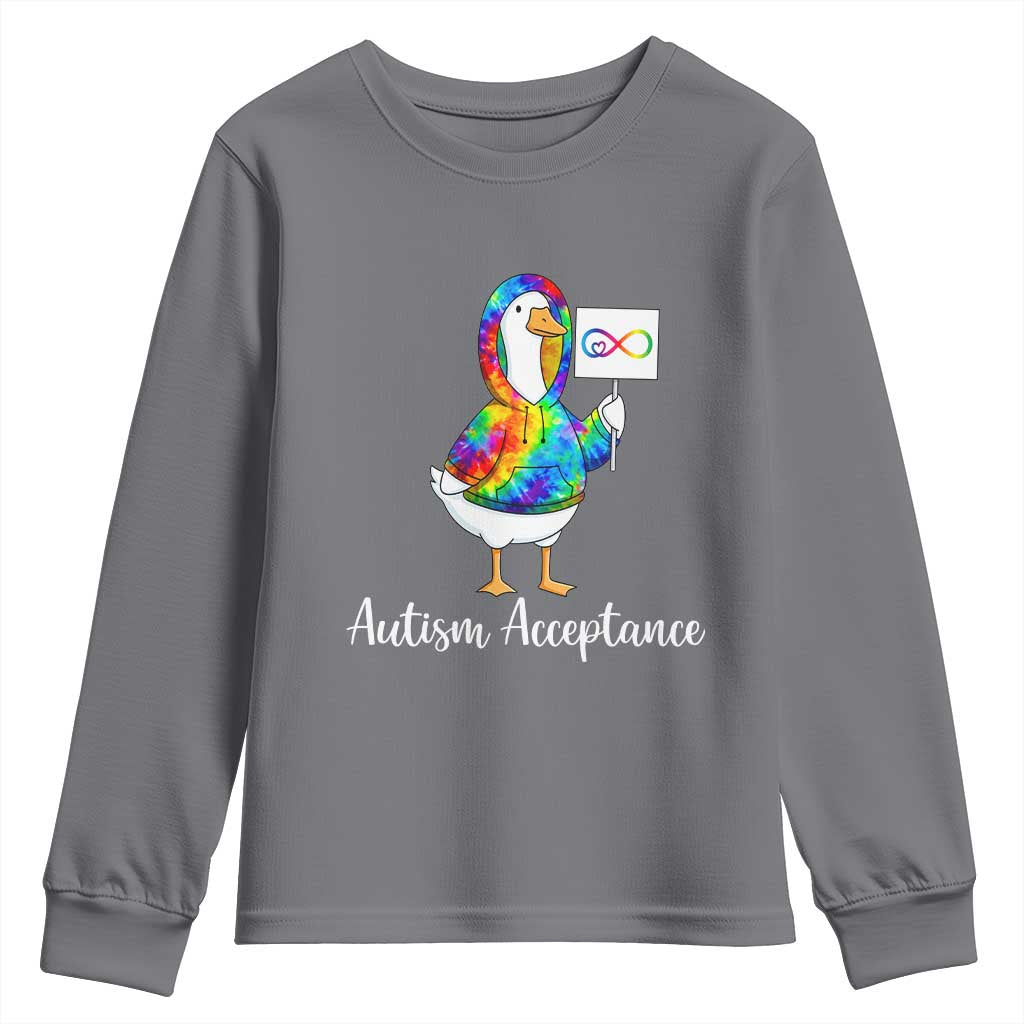 Autism Acceptance Youth Sweatshirt Accept Understand Love Support Neurodivergent