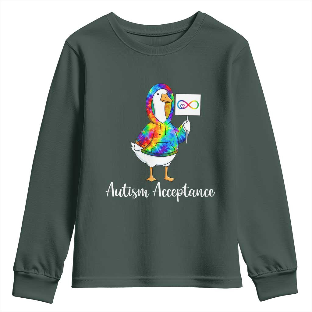 Autism Acceptance Youth Sweatshirt Accept Understand Love Support Neurodivergent