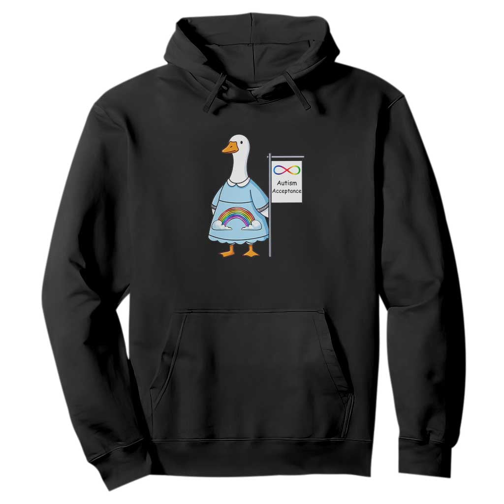 Autism Acceptance Hoodie Neurodivergent Awareness Silly Goose Support