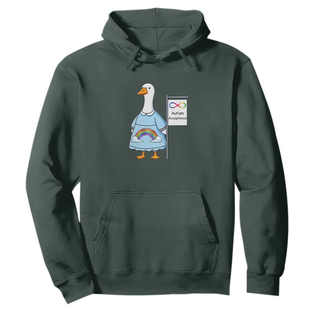 Autism Acceptance Hoodie Neurodivergent Awareness Silly Goose Support