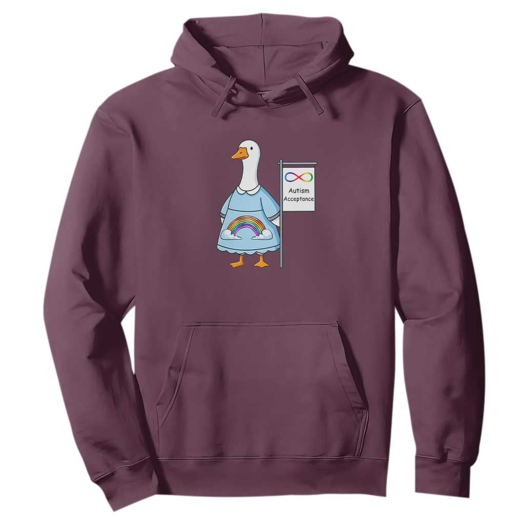Autism Acceptance Hoodie Neurodivergent Awareness Silly Goose Support
