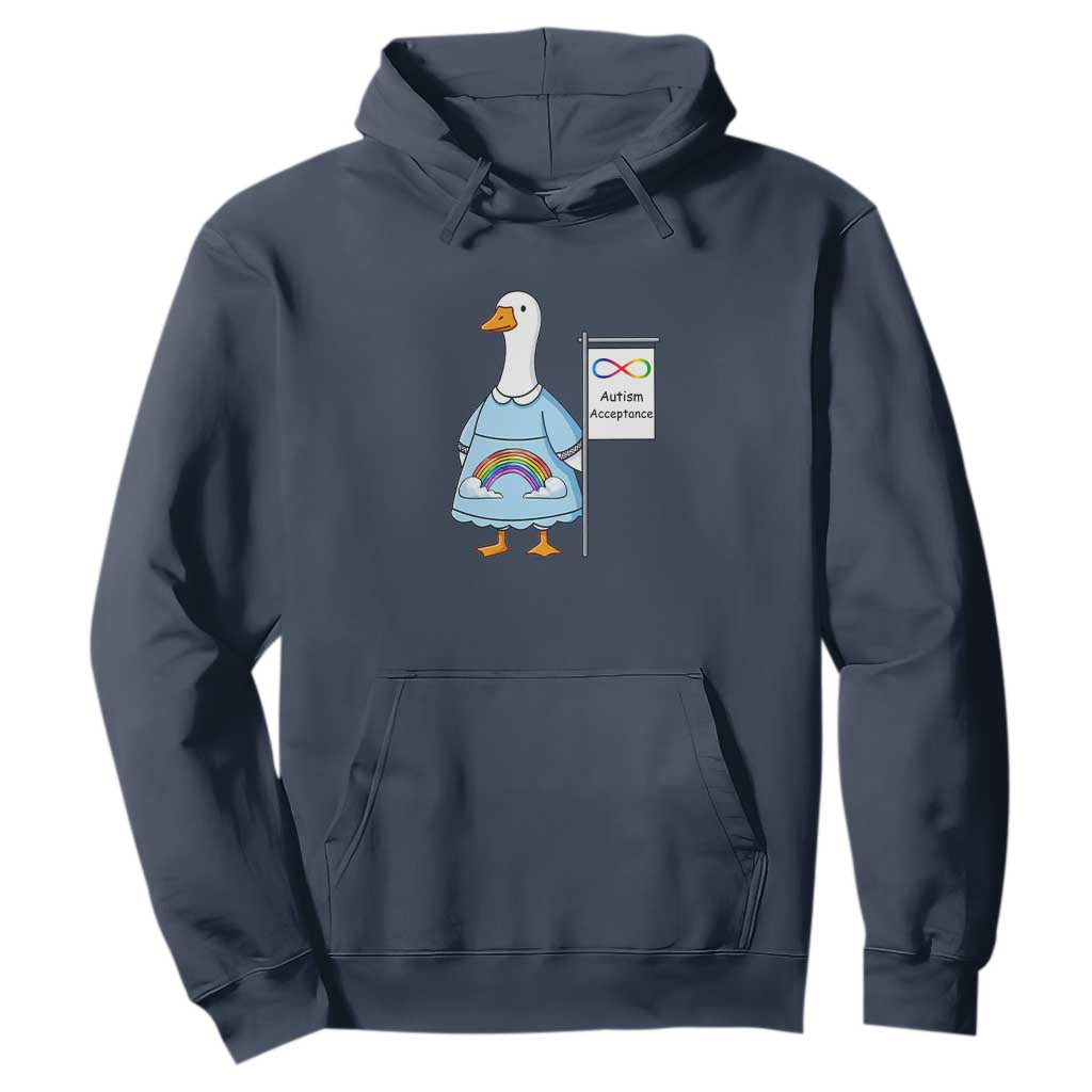 Autism Acceptance Hoodie Neurodivergent Awareness Silly Goose Support