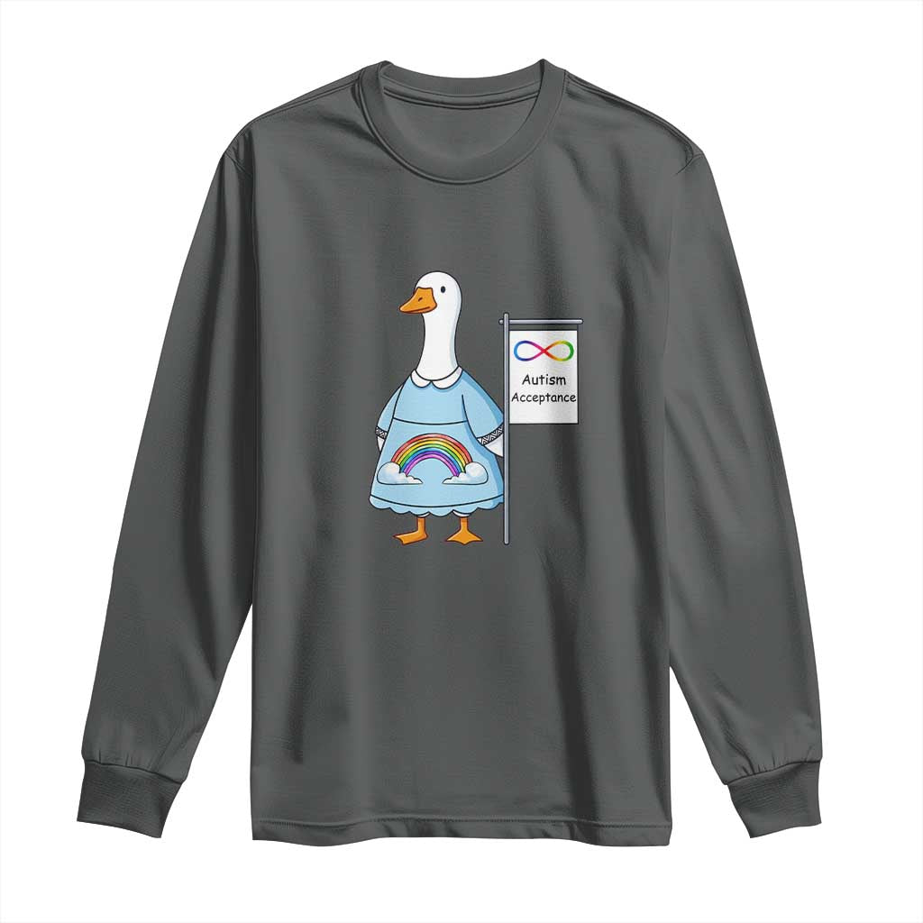 Autism Acceptance Long Sleeve Shirt Neurodivergent Awareness Silly Goose Support