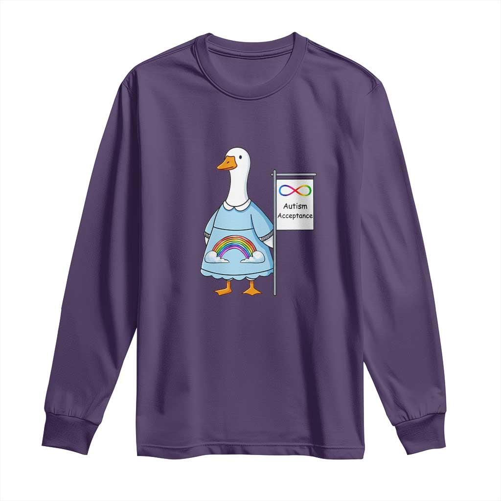 Autism Acceptance Long Sleeve Shirt Neurodivergent Awareness Silly Goose Support