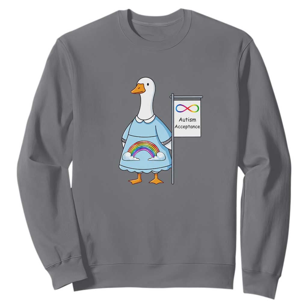 Autism Acceptance Sweatshirt Neurodivergent Awareness Silly Goose Support