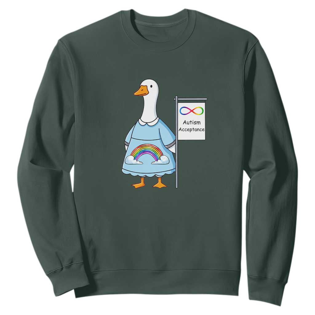Autism Acceptance Sweatshirt Neurodivergent Awareness Silly Goose Support