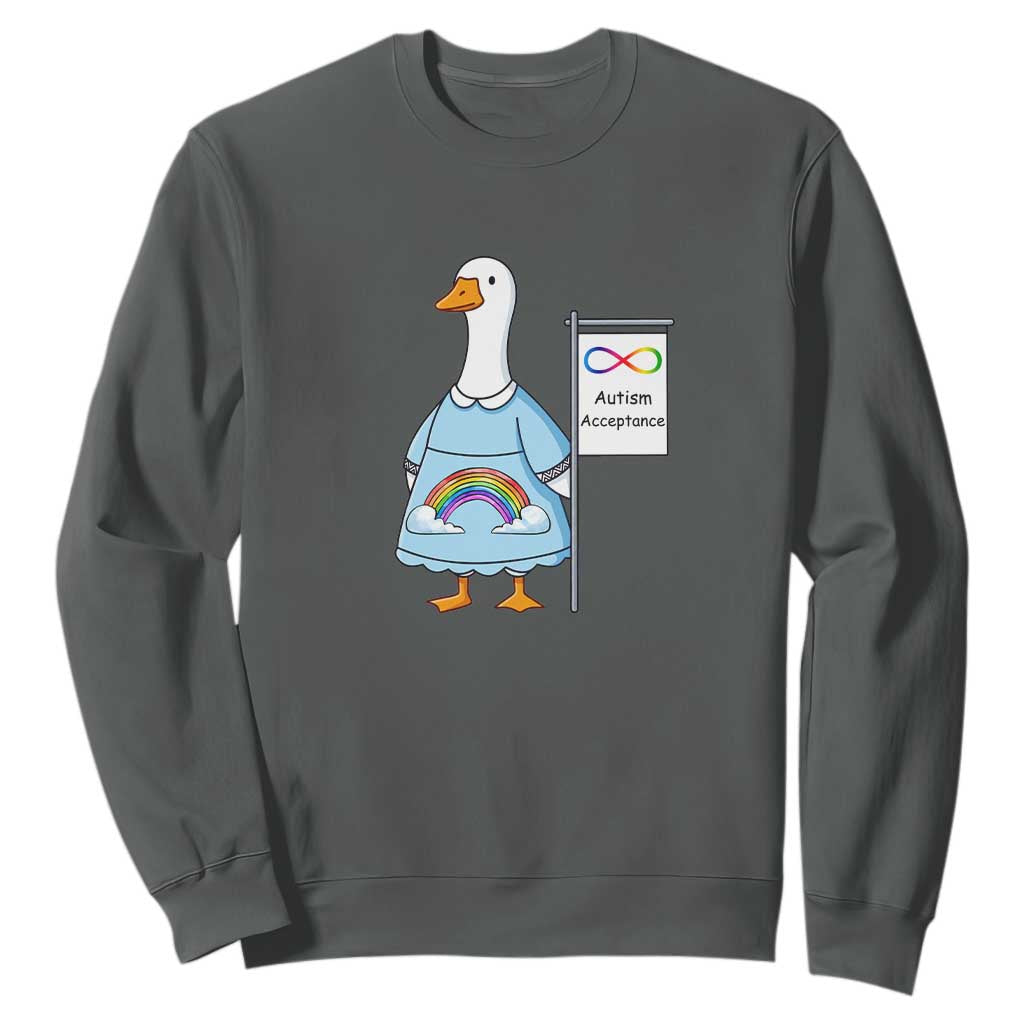 Autism Acceptance Sweatshirt Neurodivergent Awareness Silly Goose Support