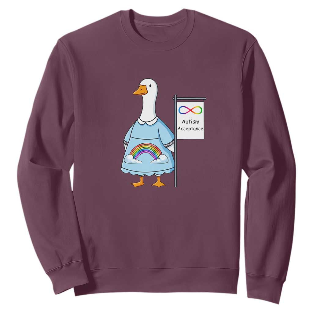 Autism Acceptance Sweatshirt Neurodivergent Awareness Silly Goose Support