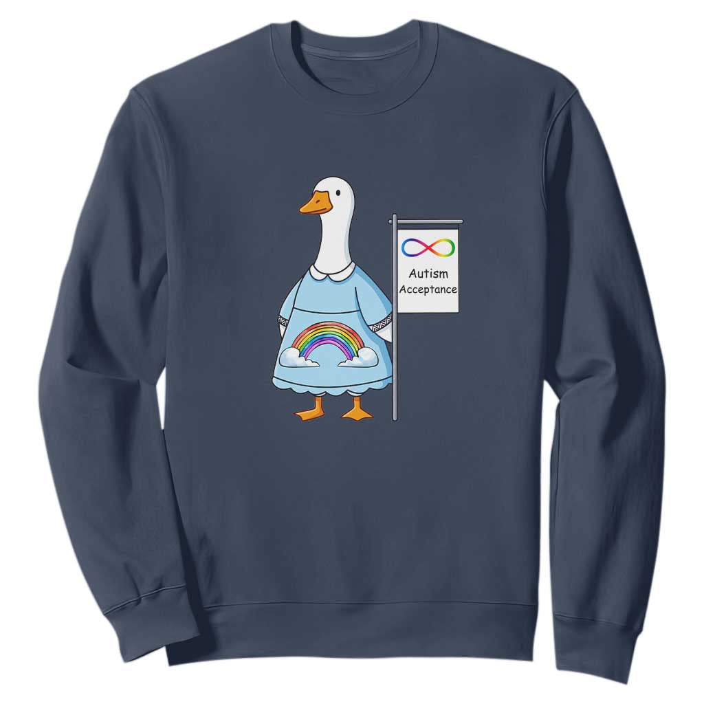 Autism Acceptance Sweatshirt Neurodivergent Awareness Silly Goose Support
