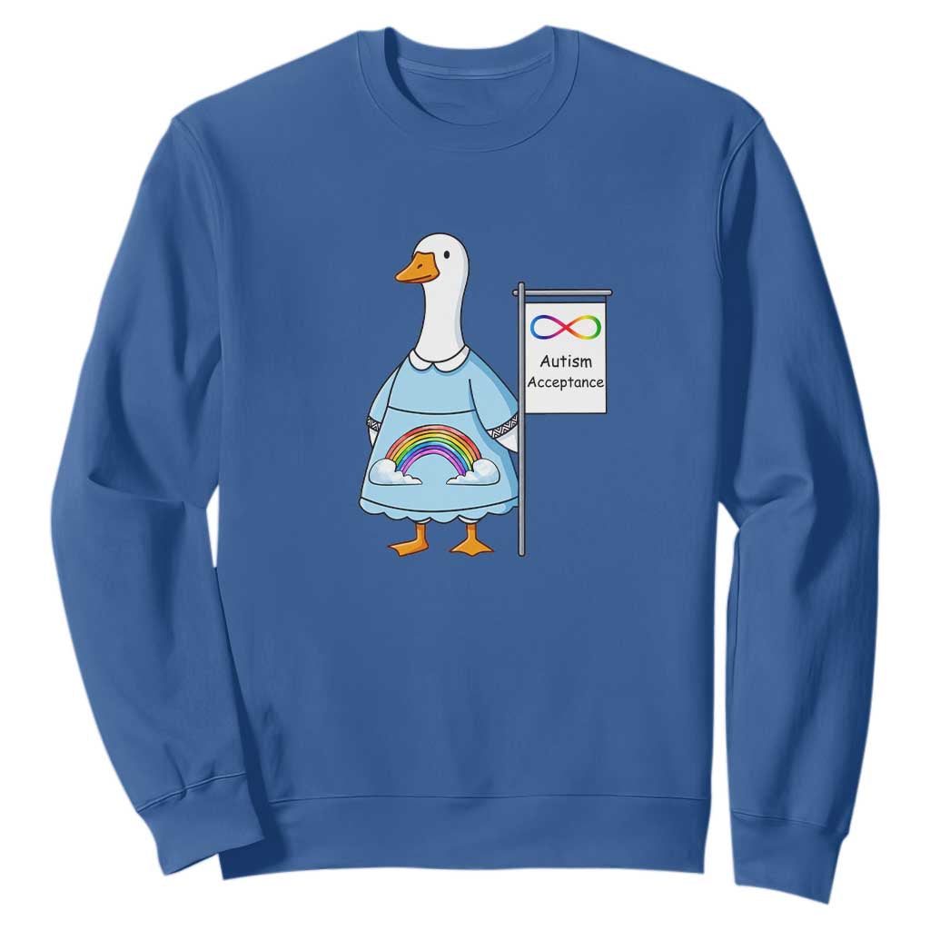 Autism Acceptance Sweatshirt Neurodivergent Awareness Silly Goose Support