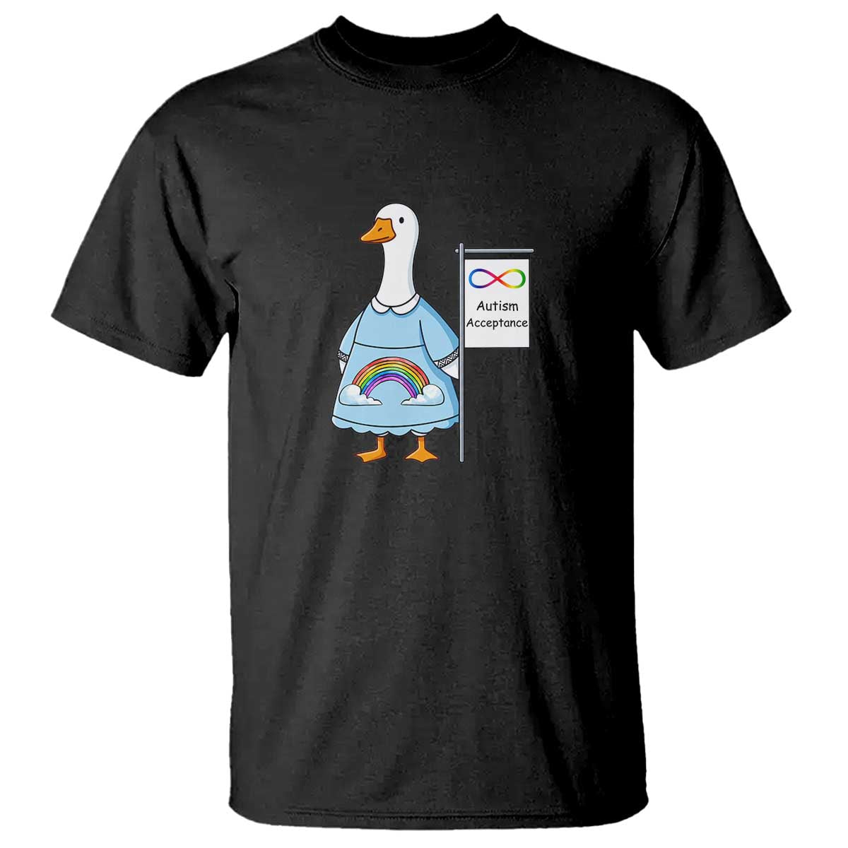 Autism Acceptance T Shirt Neurodivergent Awareness Silly Goose Support