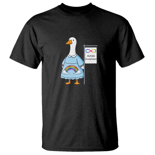 Autism Acceptance T Shirt Neurodivergent Awareness Silly Goose Support