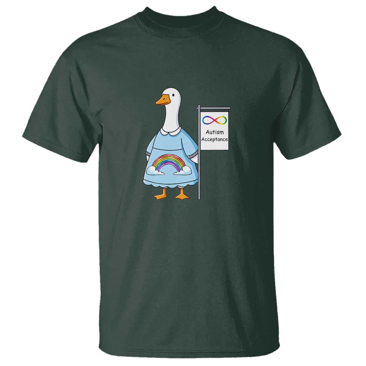 Autism Acceptance T Shirt Neurodivergent Awareness Silly Goose Support