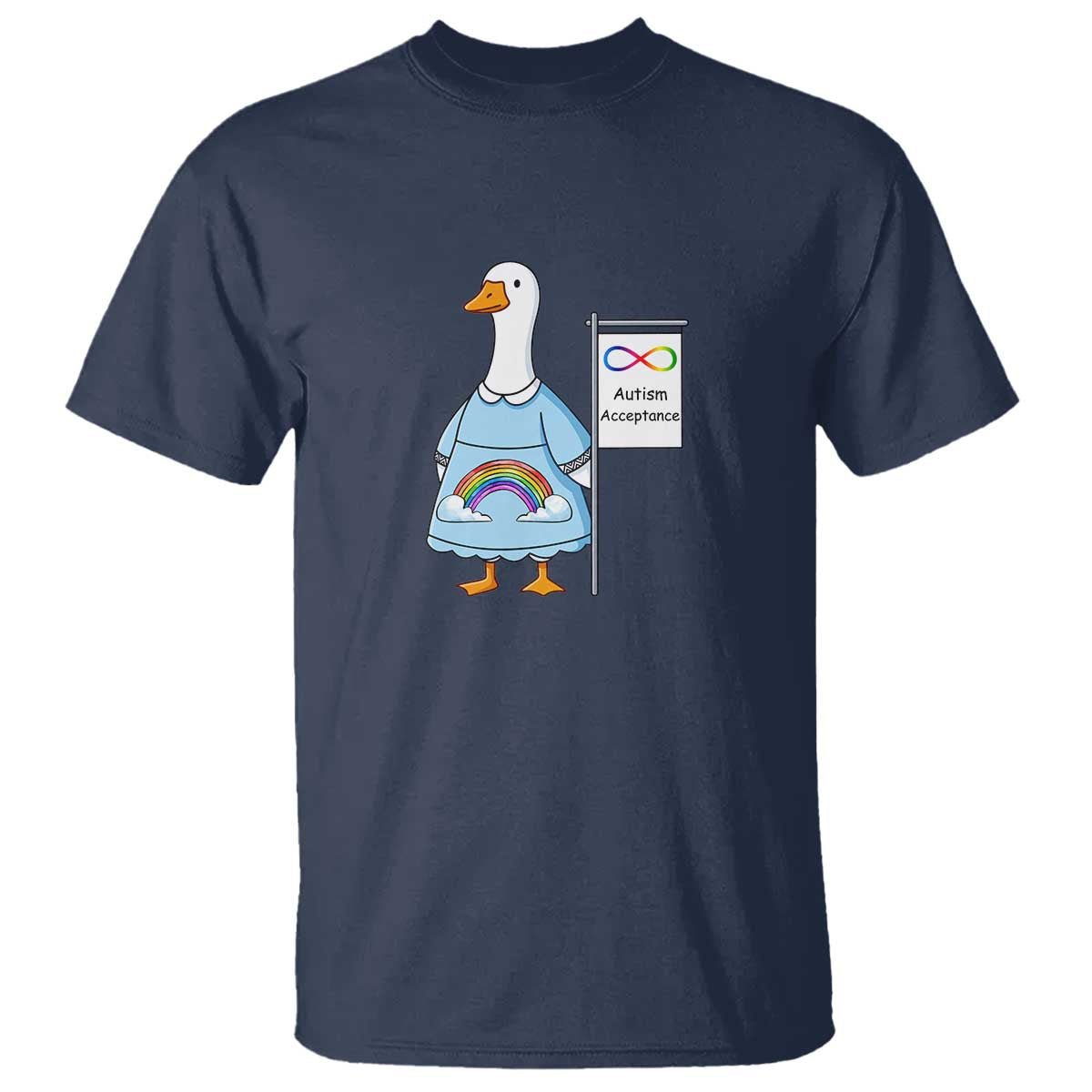 Autism Acceptance T Shirt Neurodivergent Awareness Silly Goose Support