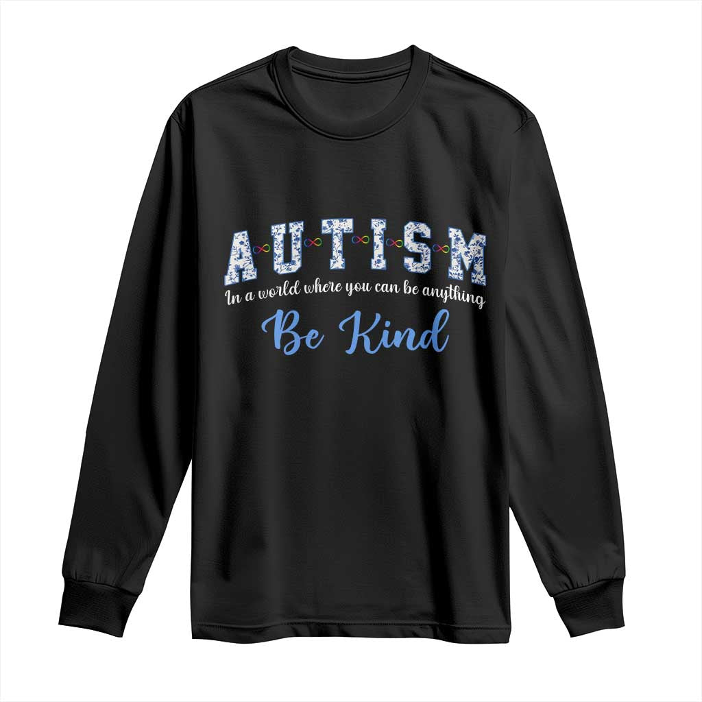 Autism Awareness Long Sleeve Shirt Neurodivergent Pride Infinity Symbol Support