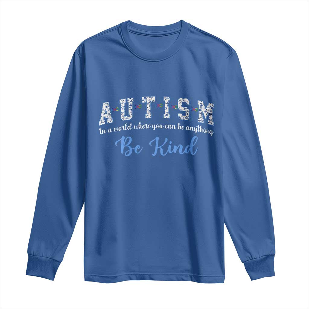 Autism Awareness Long Sleeve Shirt Neurodivergent Pride Infinity Symbol Support