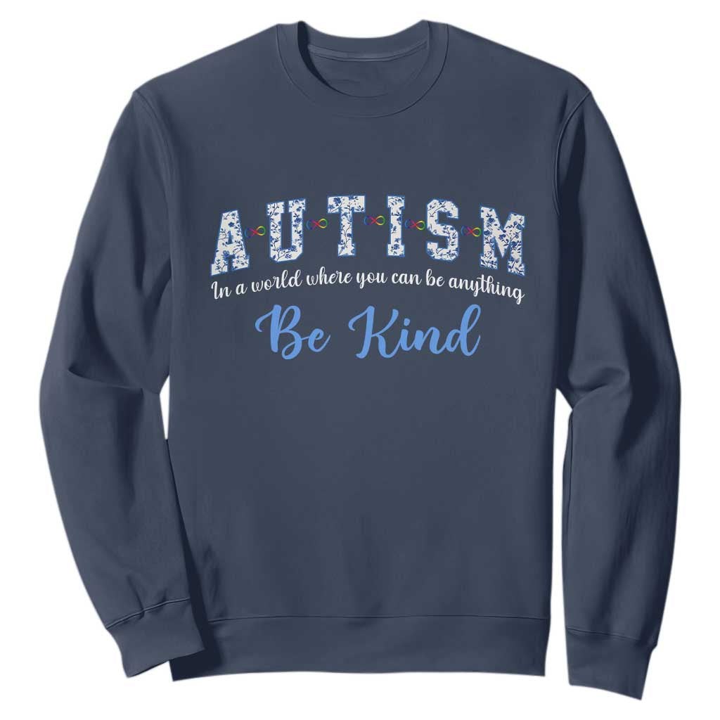Autism Awareness Sweatshirt Neurodivergent Pride Infinity Symbol Support