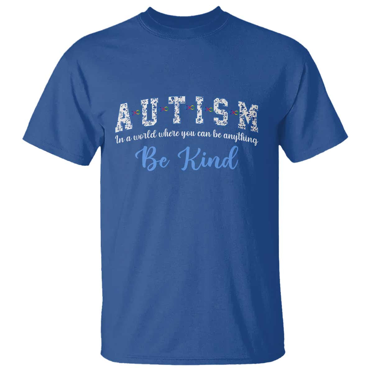Autism Awareness T Shirt Neurodivergent Pride Infinity Symbol Support