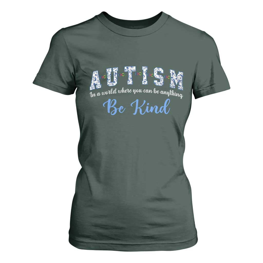 Autism Awareness T Shirt For Women Neurodivergent Pride Infinity Symbol Support