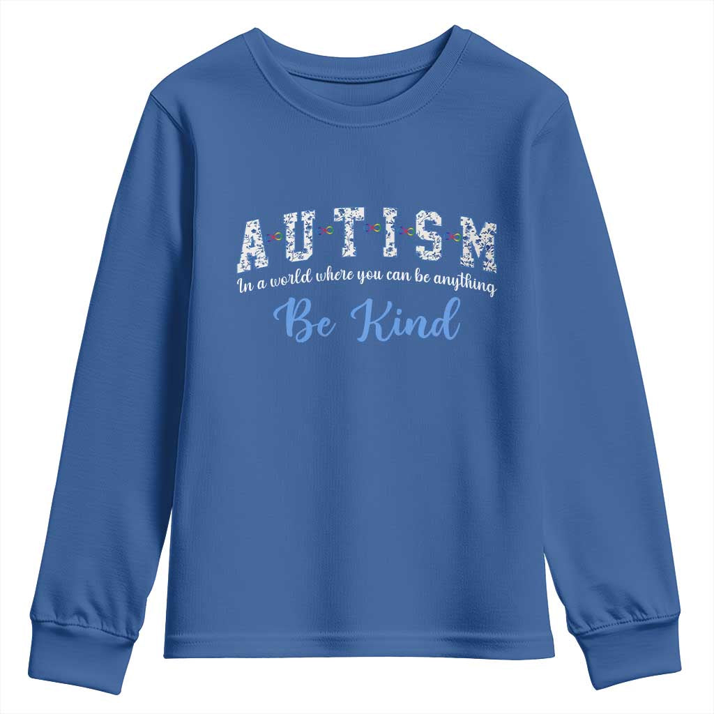 Autism Awareness Youth Sweatshirt Neurodivergent Pride Infinity Symbol Support
