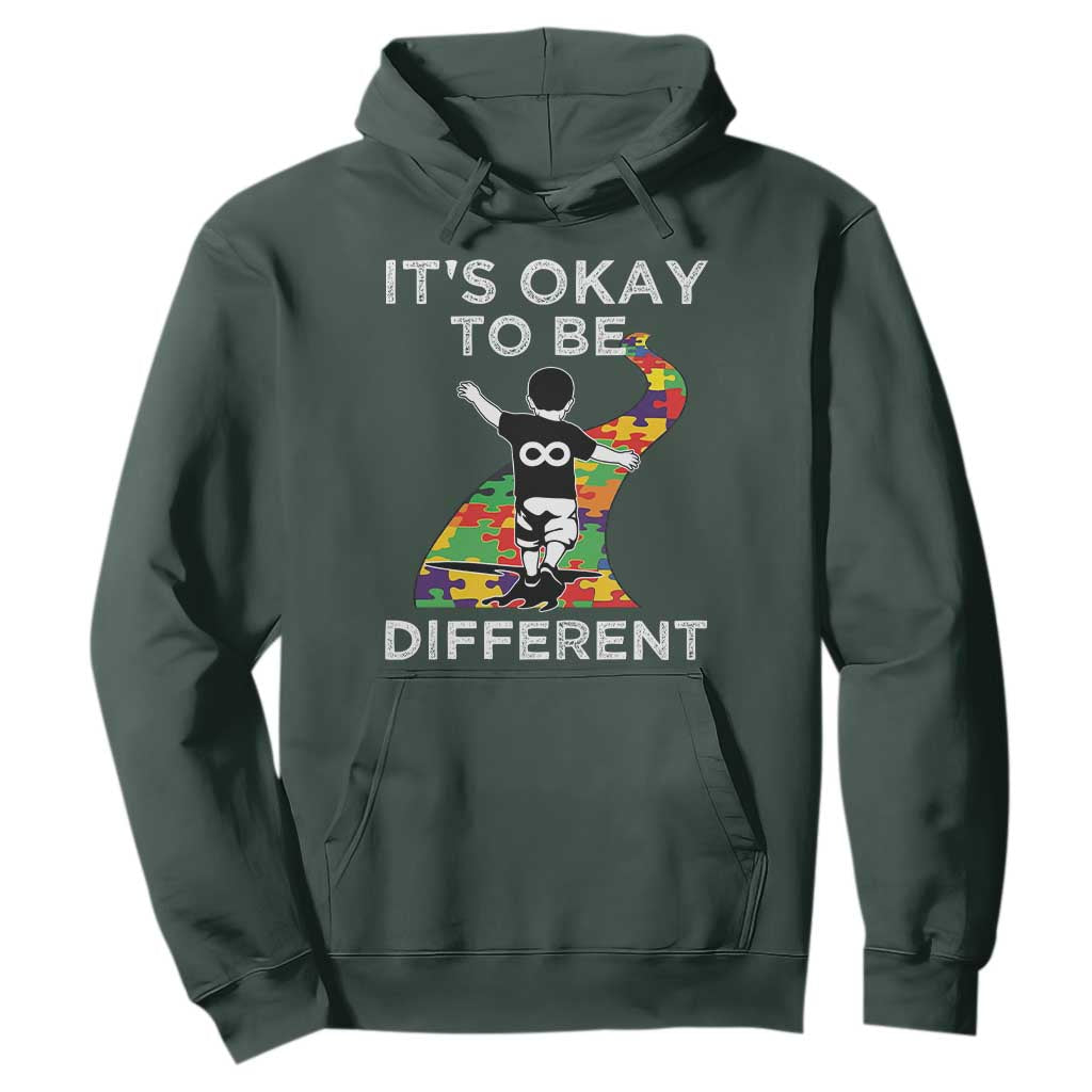 Autism Acceptance Hoodie It's Okay To Be Different