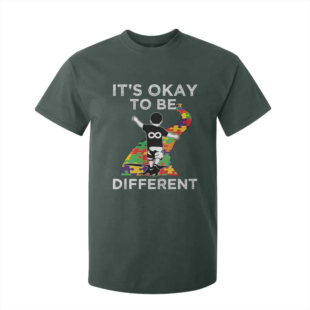 Autism Acceptance T Shirt For Kid It's Okay To Be Different