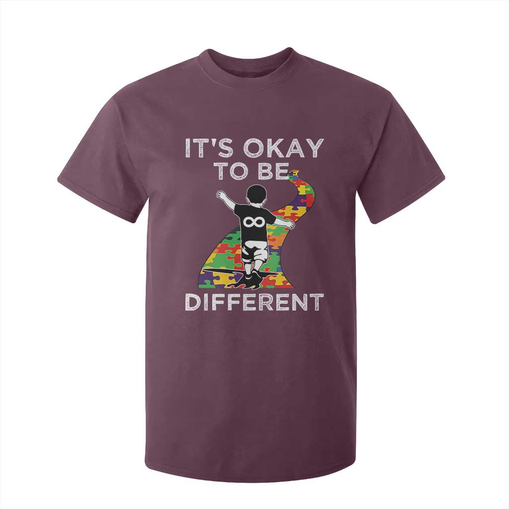 Autism Acceptance T Shirt For Kid It's Okay To Be Different