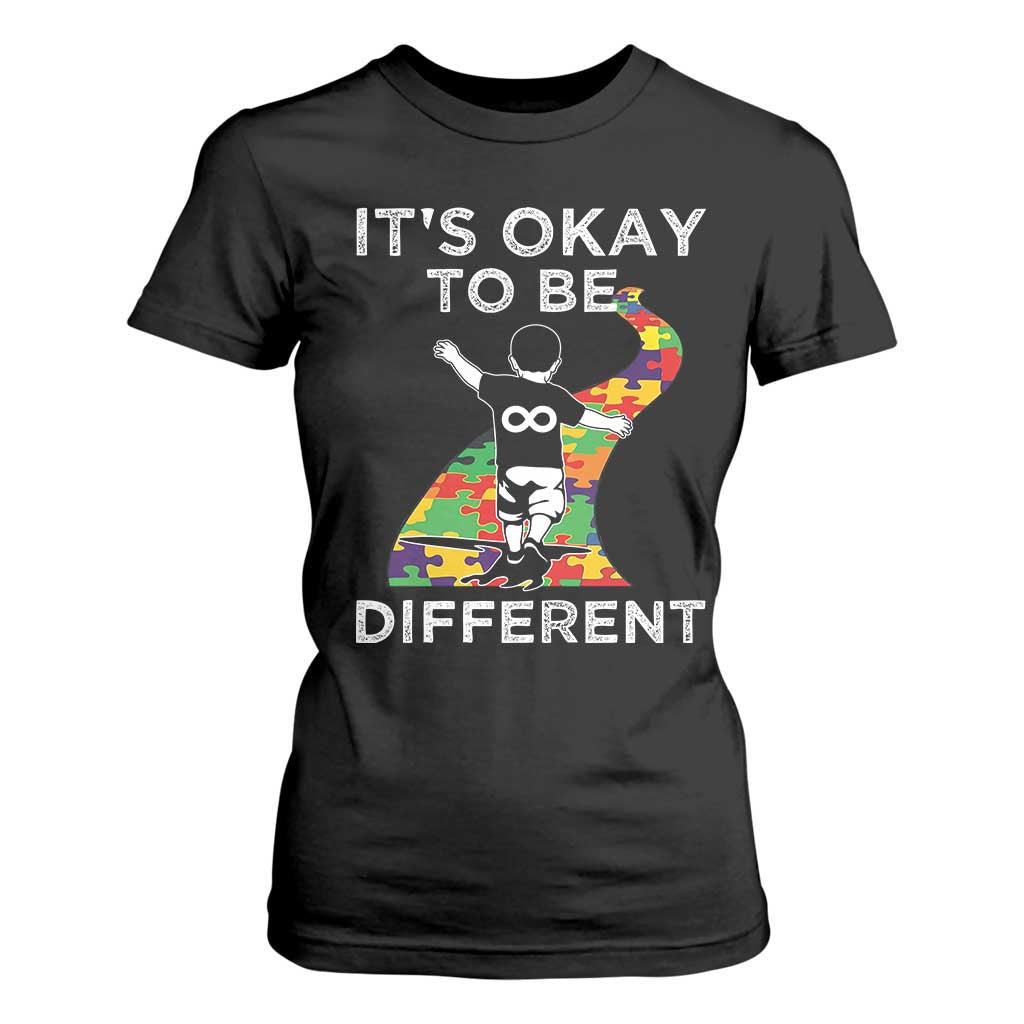Autism Acceptance T Shirt For Women It's Okay To Be Different