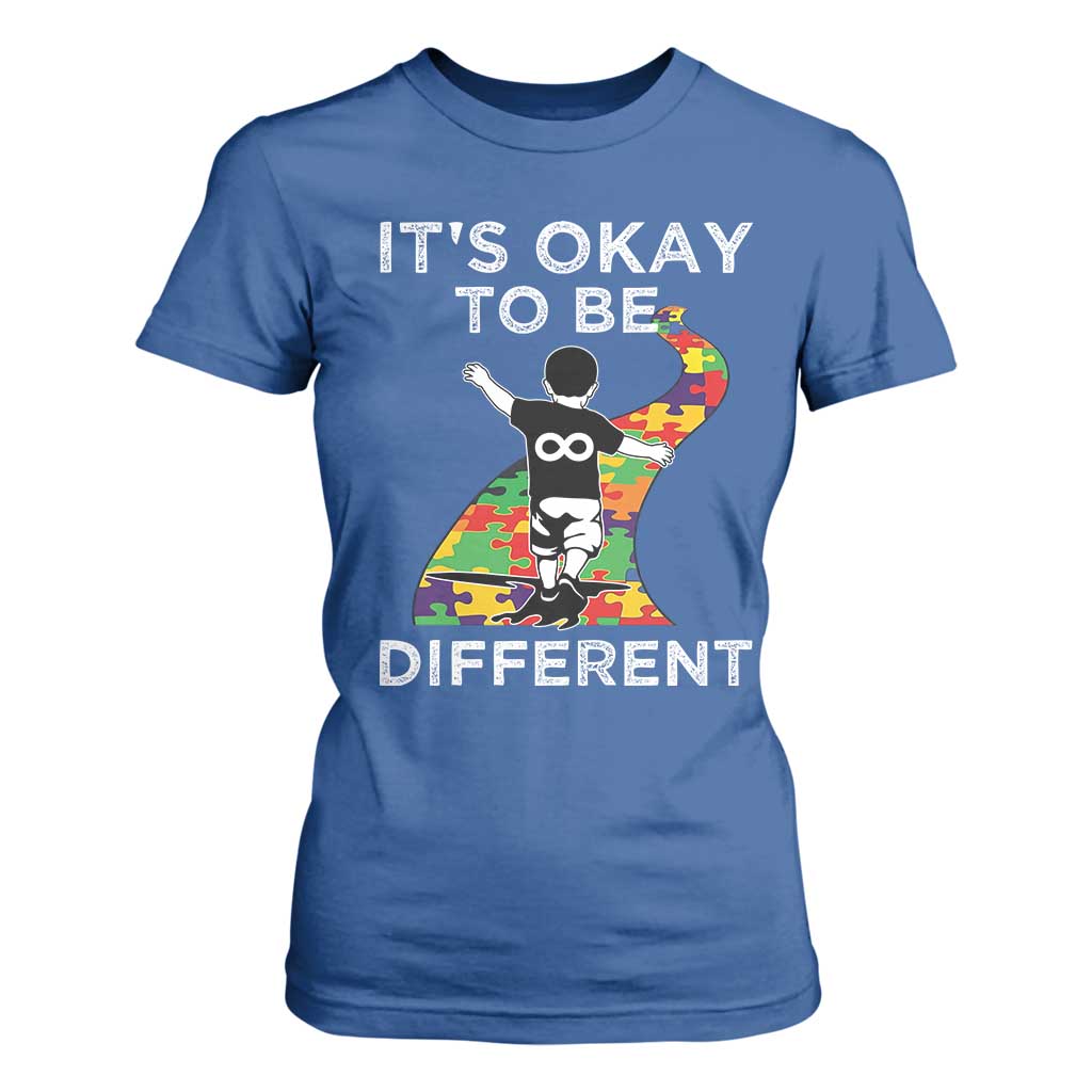 Autism Acceptance T Shirt For Women It's Okay To Be Different