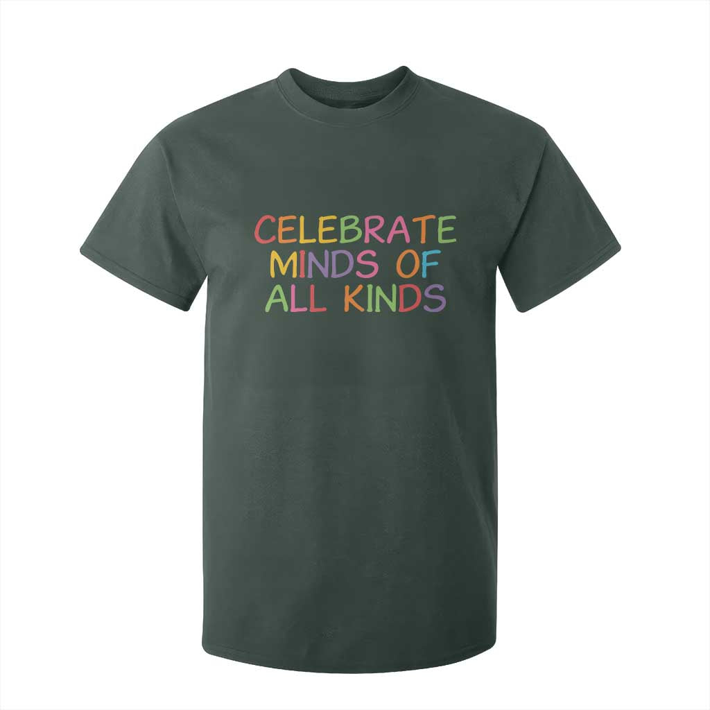 Autism Acceptance T Shirt For Kid Celebrate Minds of All Kinds