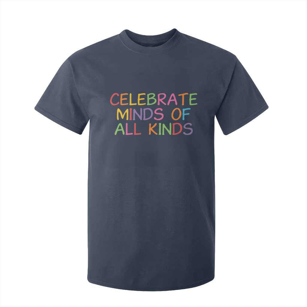 Autism Acceptance T Shirt For Kid Celebrate Minds of All Kinds