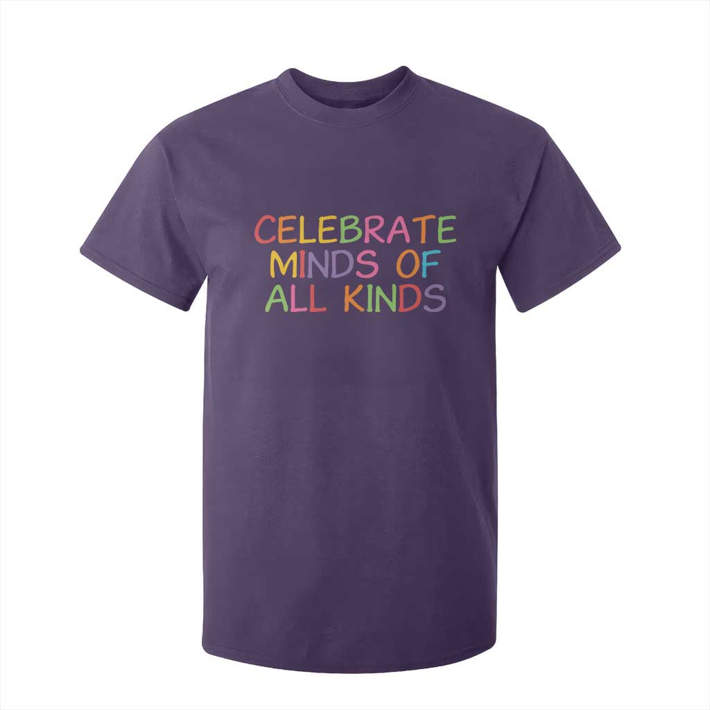 Autism Acceptance T Shirt For Kid Celebrate Minds of All Kinds
