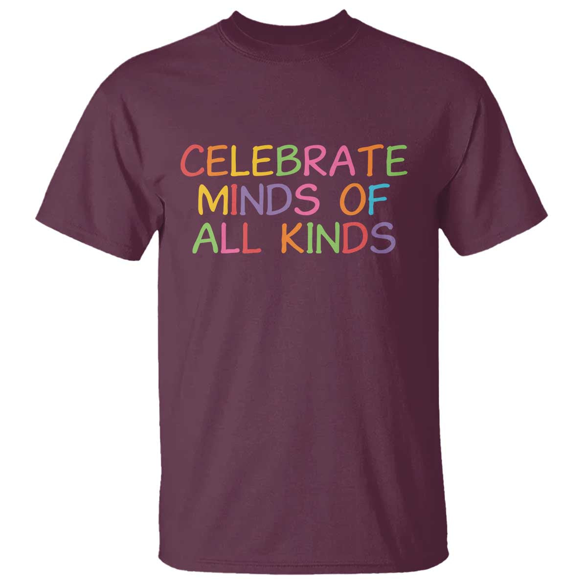 Autism Acceptance T Shirt Celebrate Minds of All Kinds