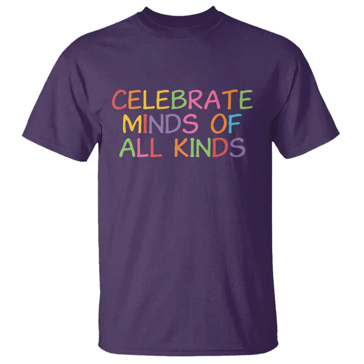 Autism Acceptance T Shirt Celebrate Minds of All Kinds