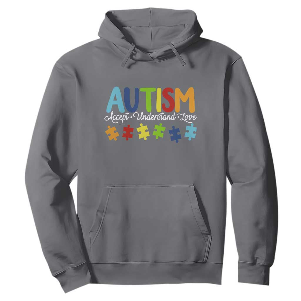 Autism Acceptance Hoodie Accept Understand Love Special Education Teacher Gift