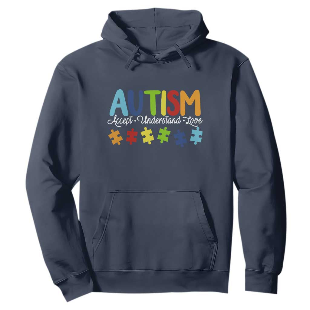 Autism Acceptance Hoodie Accept Understand Love Special Education Teacher Gift