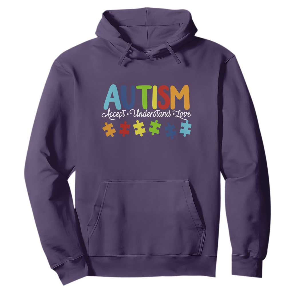 Autism Acceptance Hoodie Accept Understand Love Special Education Teacher Gift