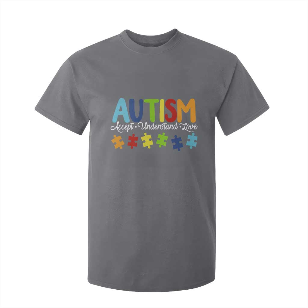 Autism Acceptance T Shirt For Kid Accept Understand Love Special Education Teacher Gift