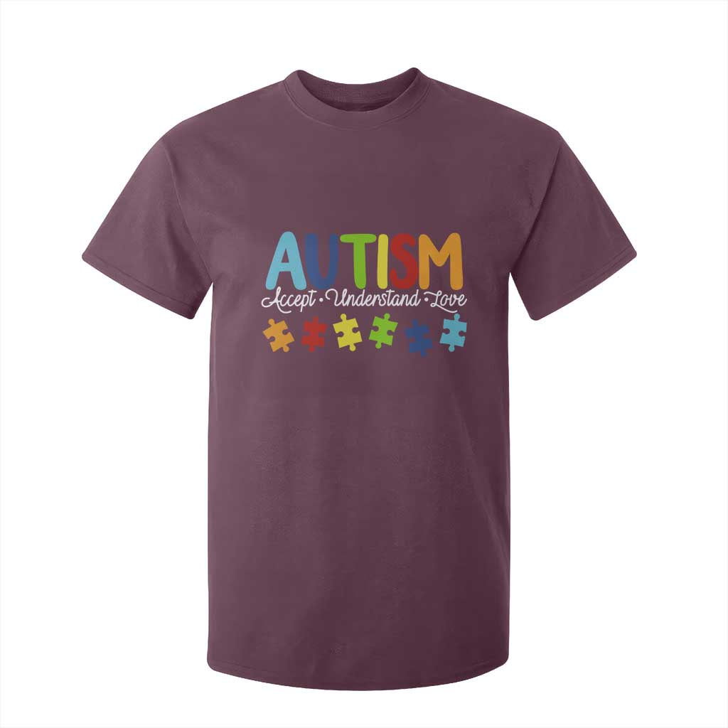 Autism Acceptance T Shirt For Kid Accept Understand Love Special Education Teacher Gift