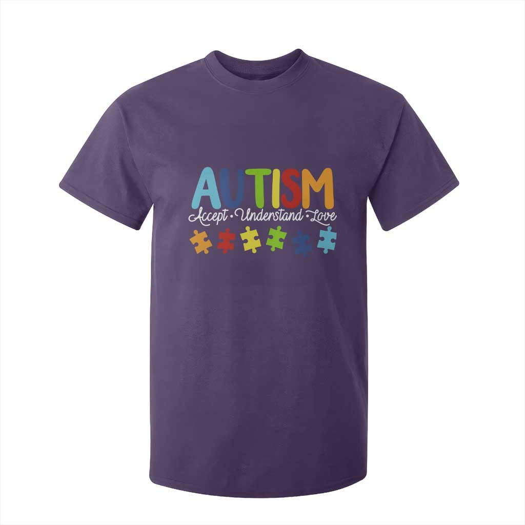 Autism Acceptance T Shirt For Kid Accept Understand Love Special Education Teacher Gift