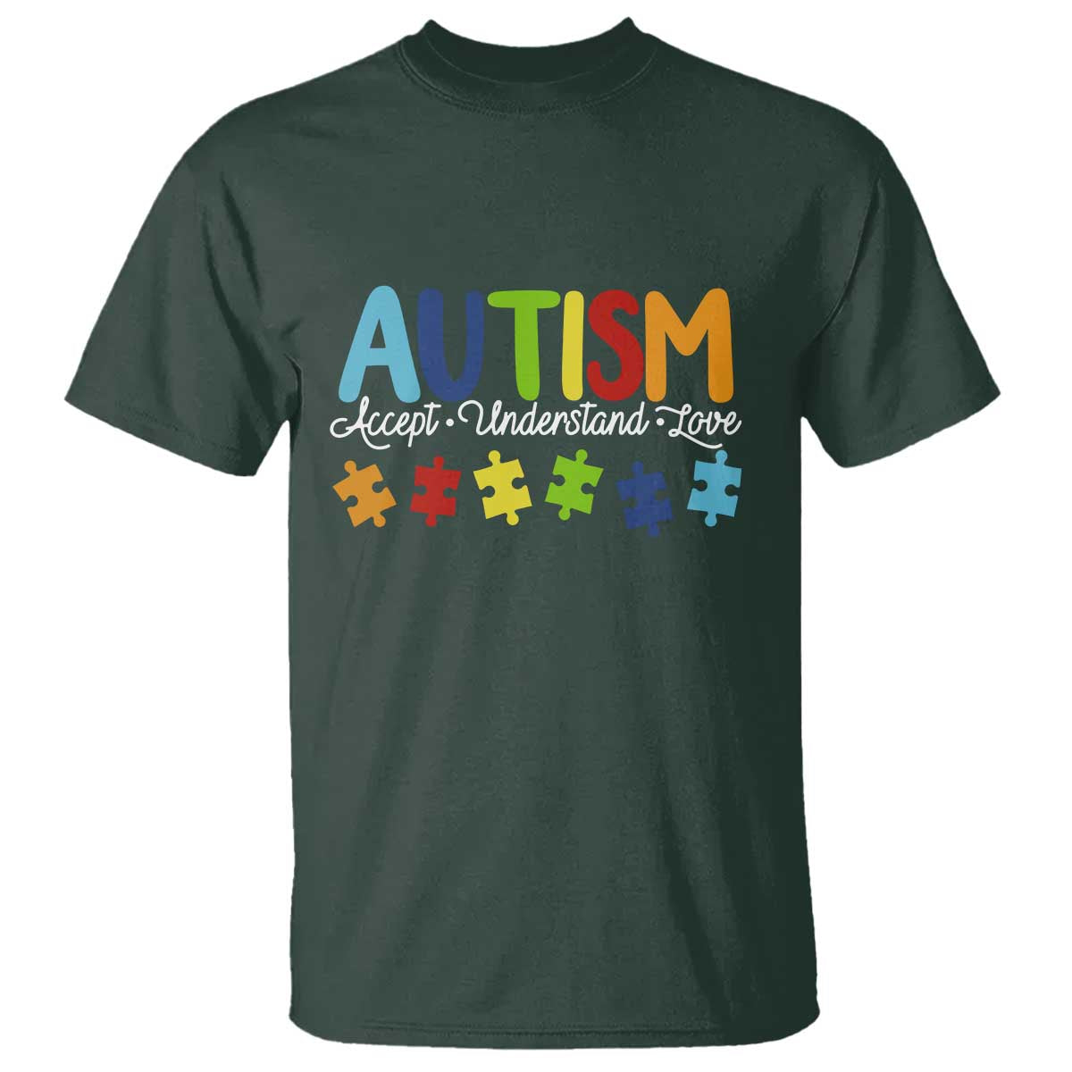Autism Acceptance T Shirt Accept Understand Love Special Education Teacher Gift
