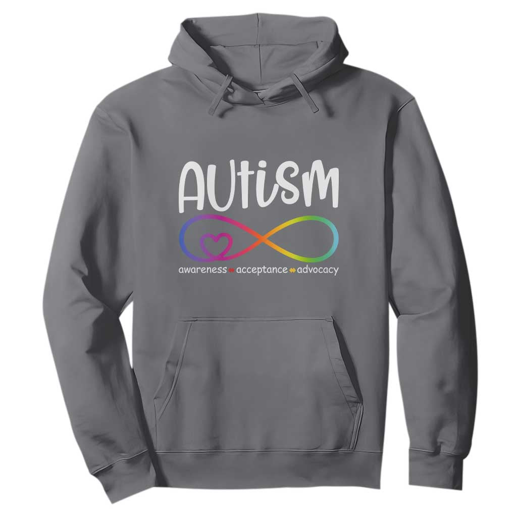 Autism Acceptance Hoodie Neurodivergent Support Infinity Symbol