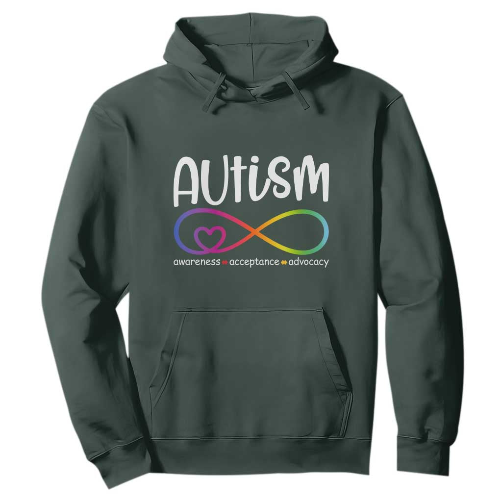Autism Acceptance Hoodie Neurodivergent Support Infinity Symbol