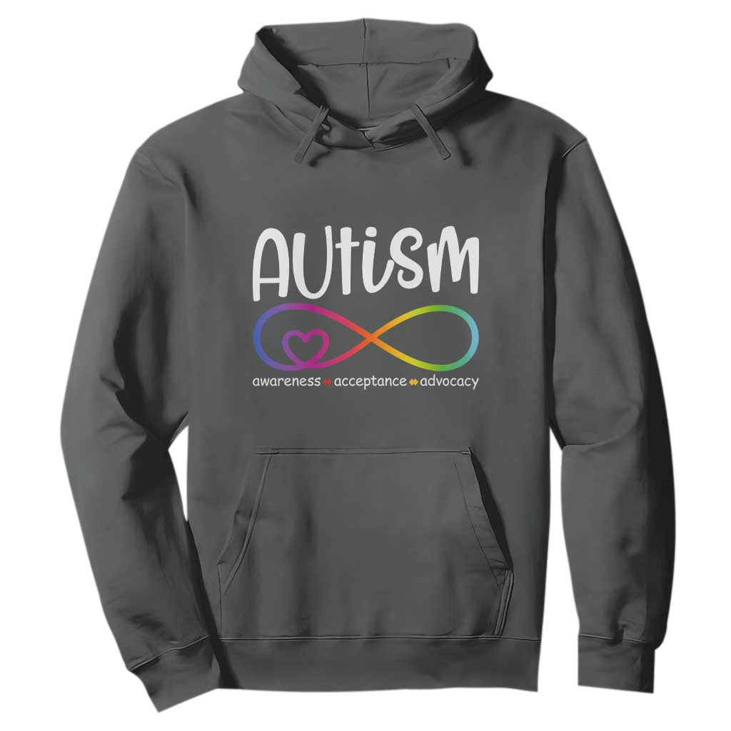 Autism Acceptance Hoodie Neurodivergent Support Infinity Symbol