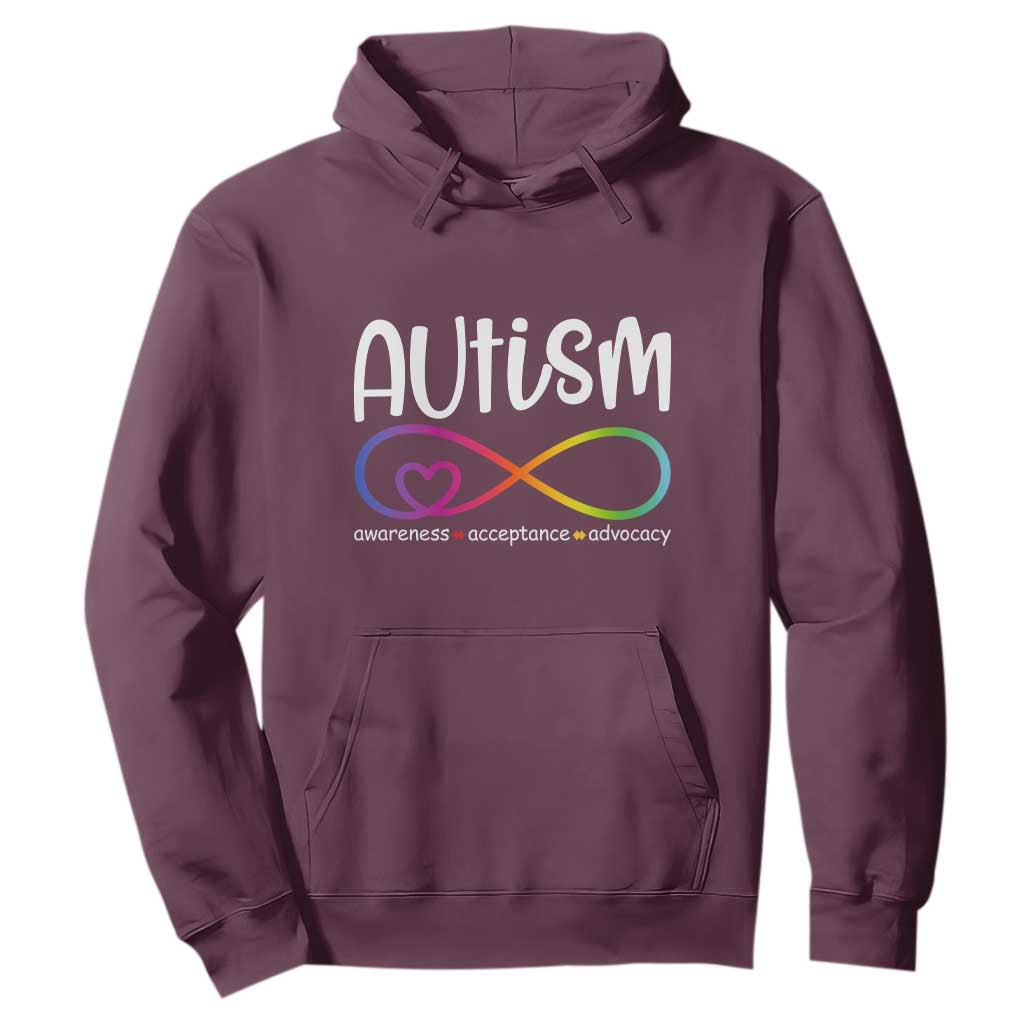Autism Acceptance Hoodie Neurodivergent Support Infinity Symbol