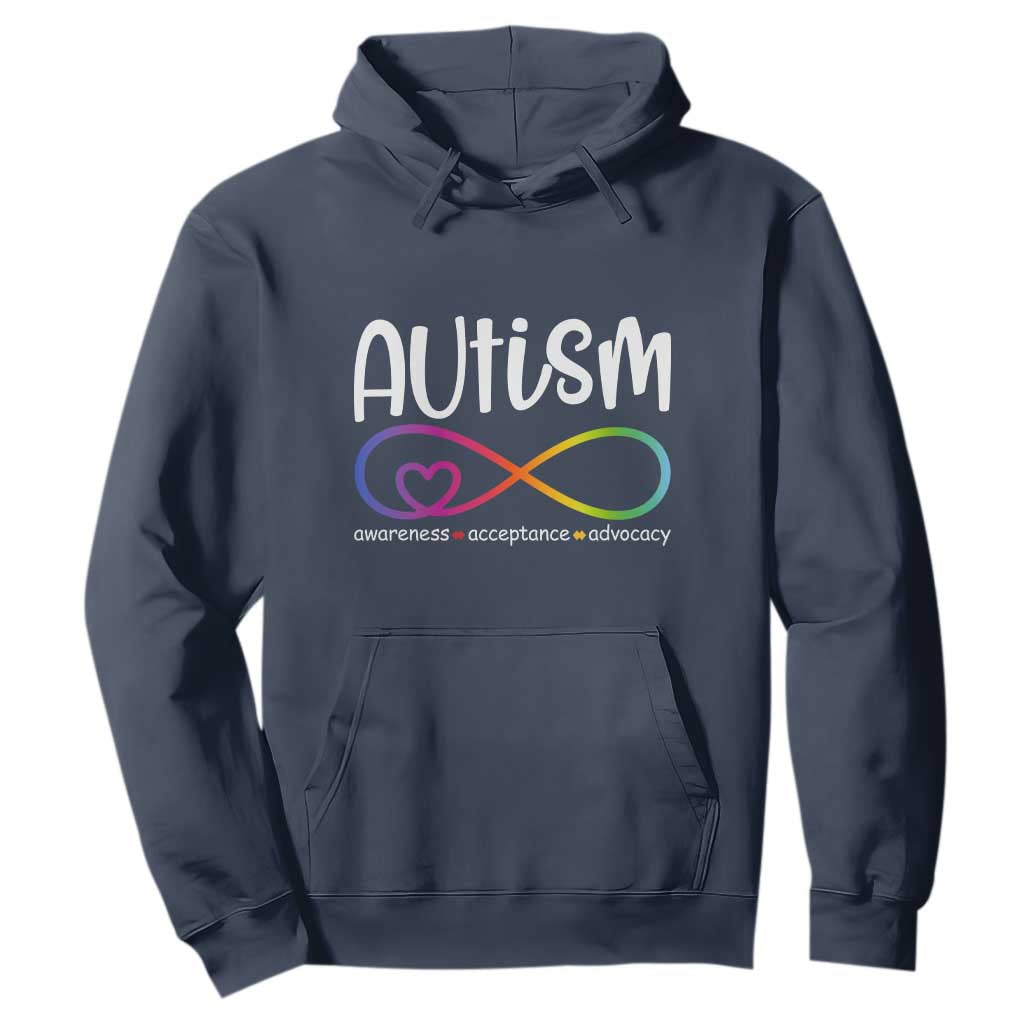 Autism Acceptance Hoodie Neurodivergent Support Infinity Symbol