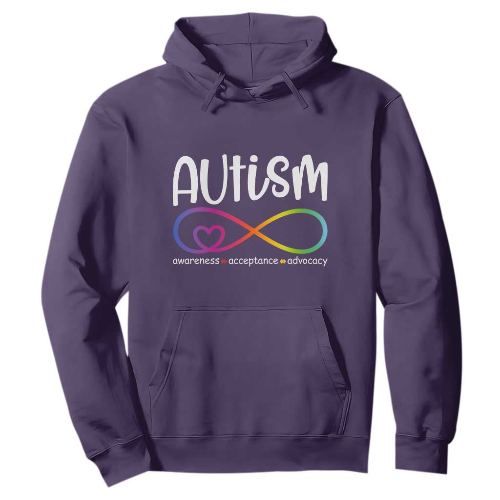 Autism Acceptance Hoodie Neurodivergent Support Infinity Symbol