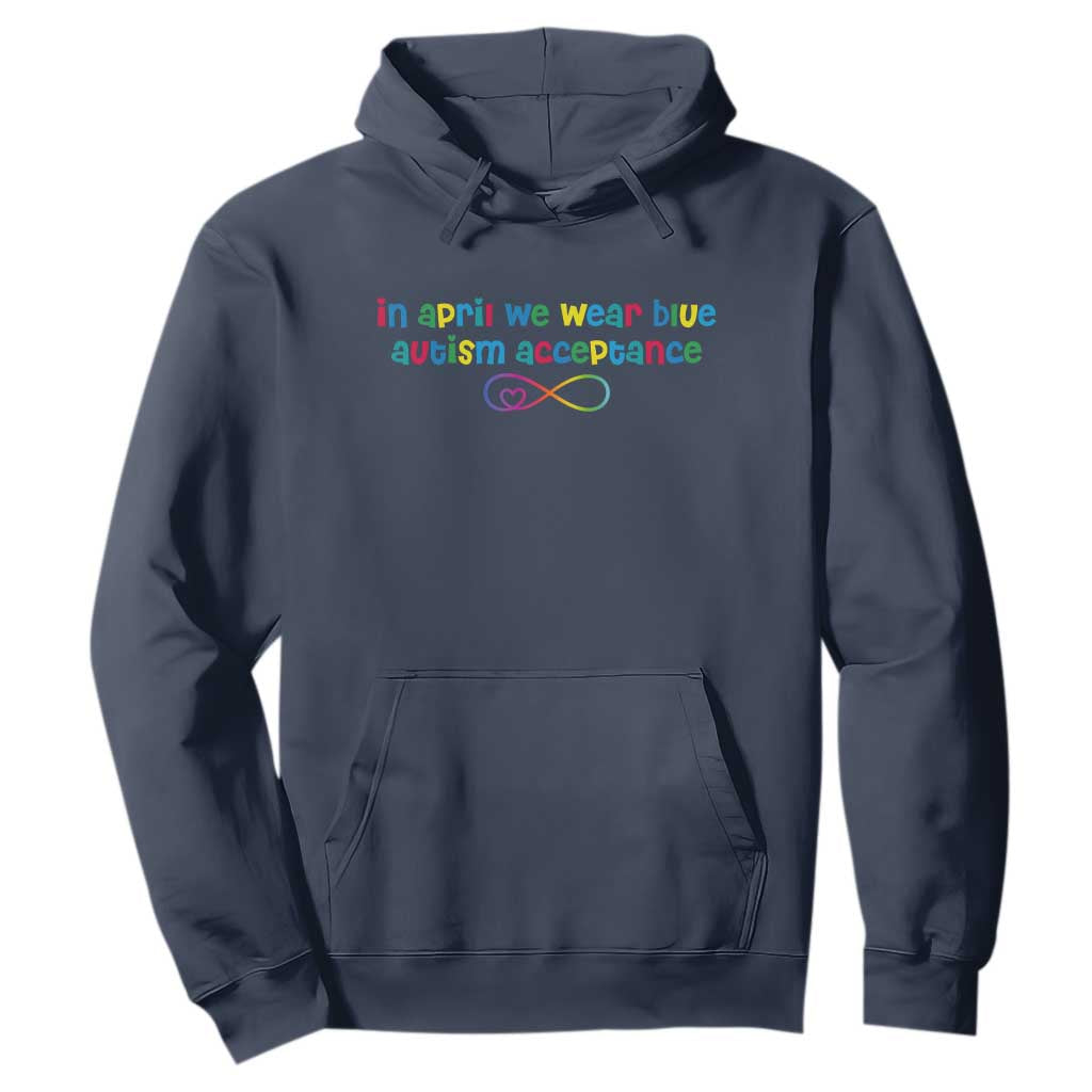 Autism Acceptance Hoodie Neurodivergent Support Infinity Heart Symbol