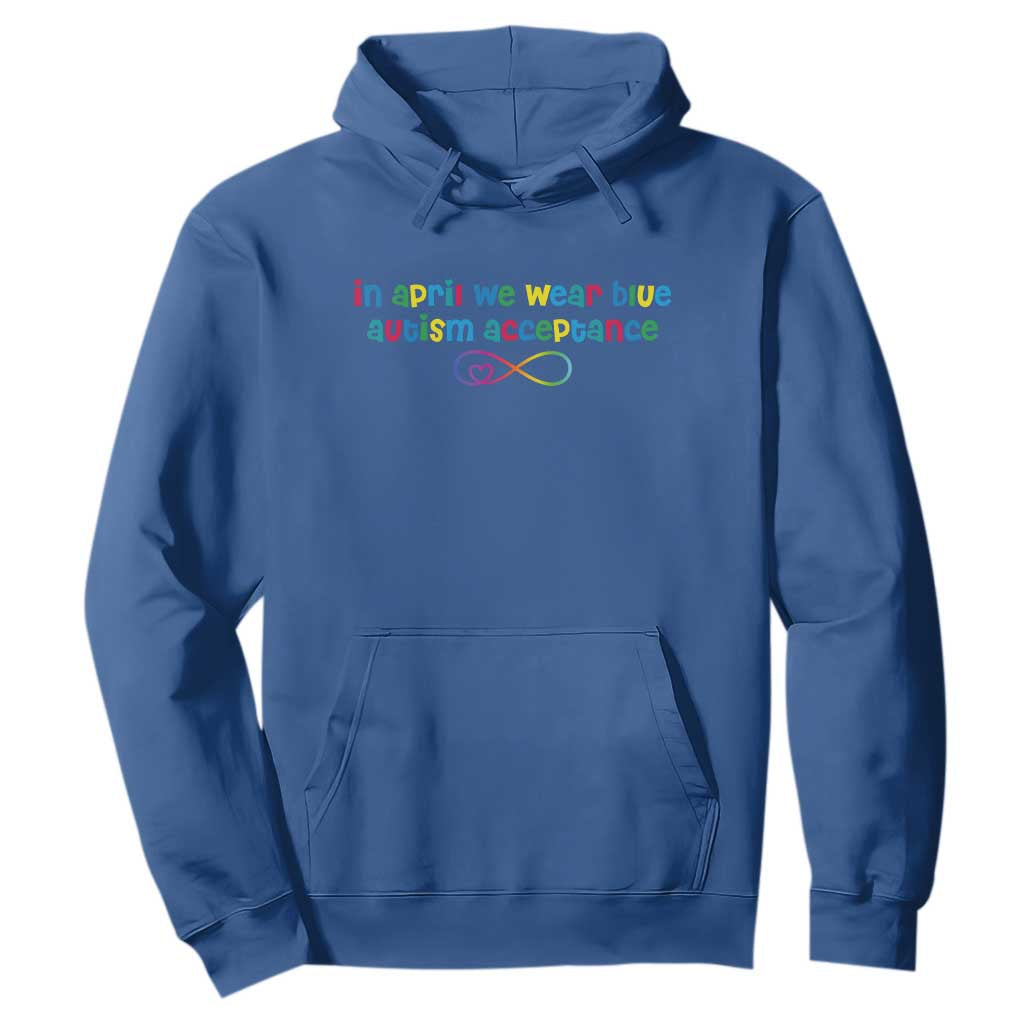 Autism Acceptance Hoodie Neurodivergent Support Infinity Heart Symbol